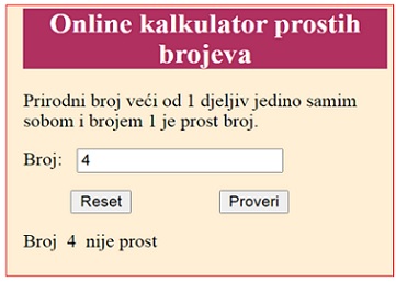 slika kako izgleda kada se nesto ukuca