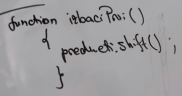  - slika table - metoda za izbacivanje prvog elementa niza - 