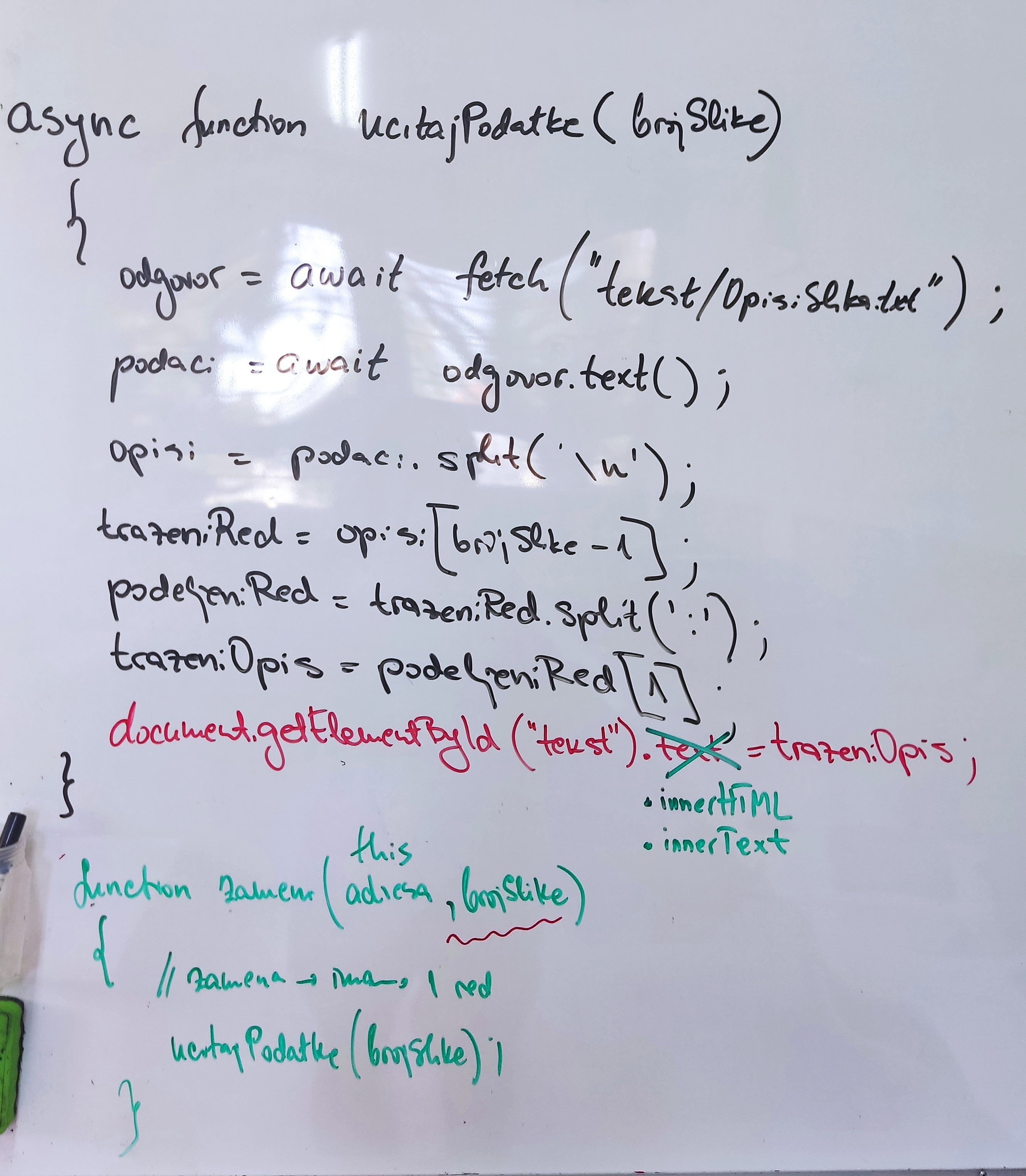  - kako je to bilo na tabli u učionici - slika table - 