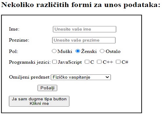  - - forma po inspiraciji od nastavnice koja predaje drugoj grupi - -