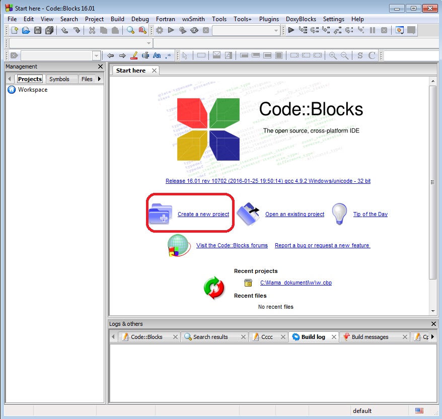 Početna strana programa
