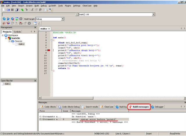ima greške u kodu !