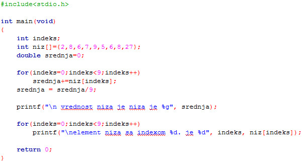 slika programskog koda