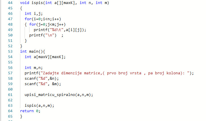 slika funkcije koju smo koristili na času