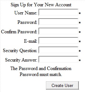 wizard za kreiranje novog korisničkog naloga
