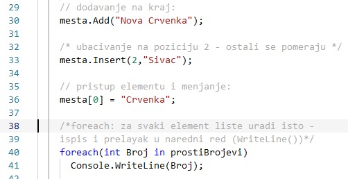 slika programskog koda