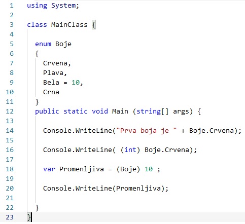 slika programskog koda